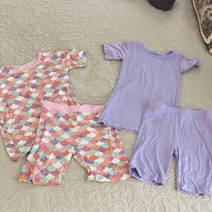 Little Sleepies Multicolor Scallop and Lavender Pajama Set